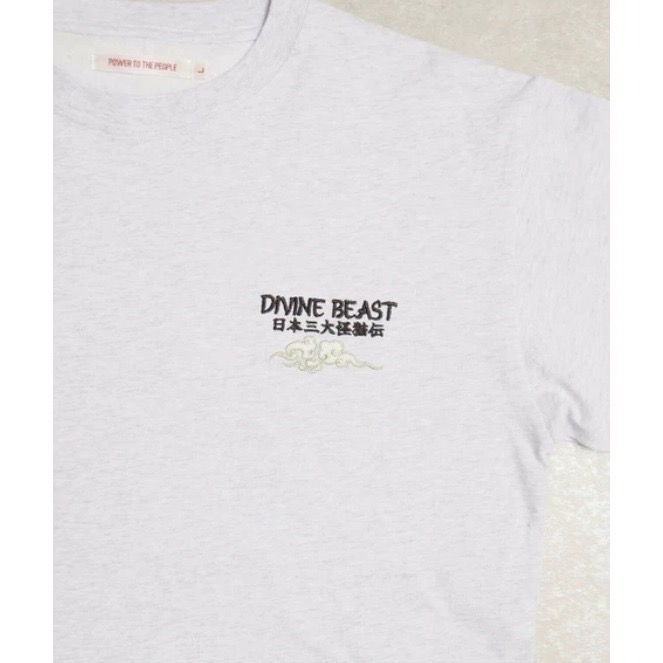 《全新現貨正品》日本POWER TO THE PEOPLE-JAPAN系列-日本怪貓傳刺繡短袖T恤-男女適用-細節圖2