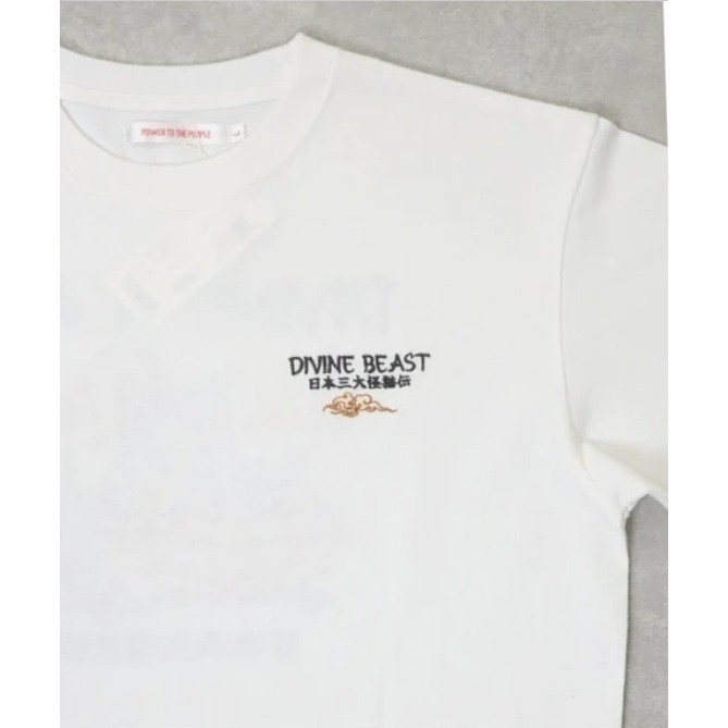 《全新現貨正品》日本POWER TO THE PEOPLE-JAPAN系列-日本怪貓傳刺繡短袖T恤-男女適用-細節圖6