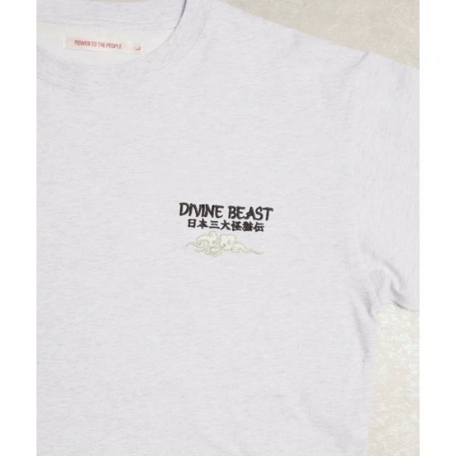 《全新現貨正品》日本POWER TO THE PEOPLE-JAPAN系列-日本怪貓傳刺繡短袖T恤-男女適用-細節圖2