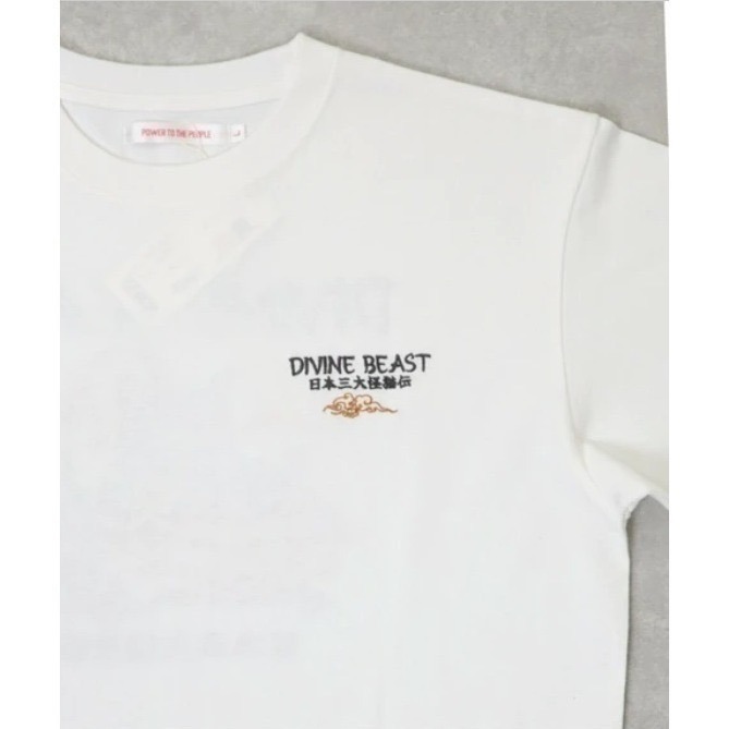 《全新現貨正品》日本POWER TO THE PEOPLE-JAPAN系列-日本怪貓傳刺繡短袖T恤-男女適用-細節圖6