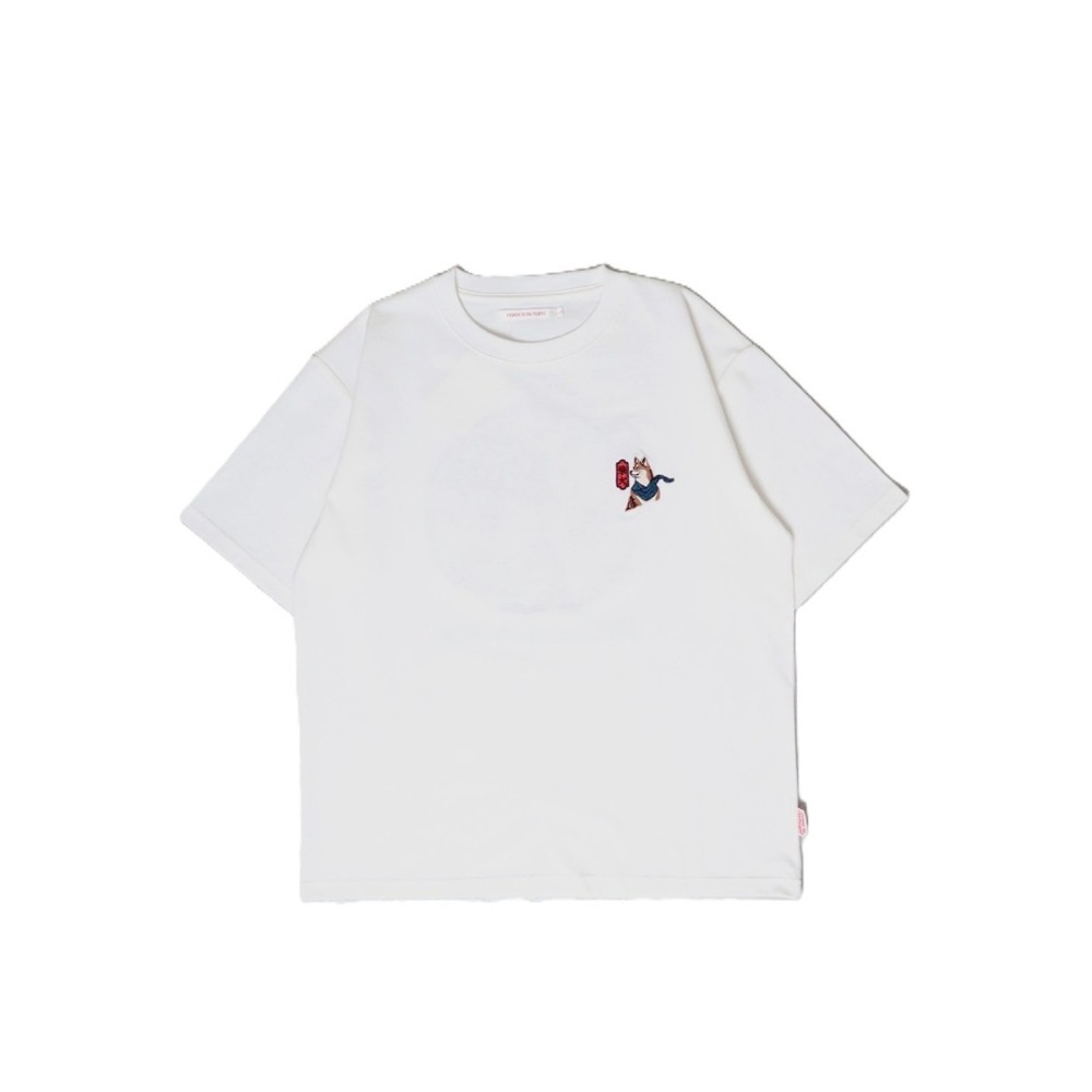 《全新現貨正品》日本POWER TO THE PEOPLE-JAPAN系列-浮世繪柴犬刺繡短袖T恤-男女適用-細節圖3