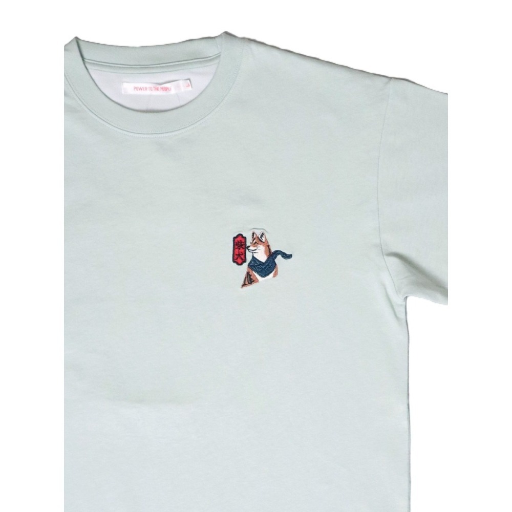 《全新現貨正品》日本POWER TO THE PEOPLE-JAPAN系列-浮世繪柴犬刺繡短袖T恤-男女適用-細節圖5