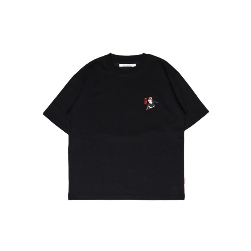 《全新現貨正品》日本POWER TO THE PEOPLE-JAPAN系列-浮世繪柴犬刺繡短袖T恤-男女適用-細節圖9