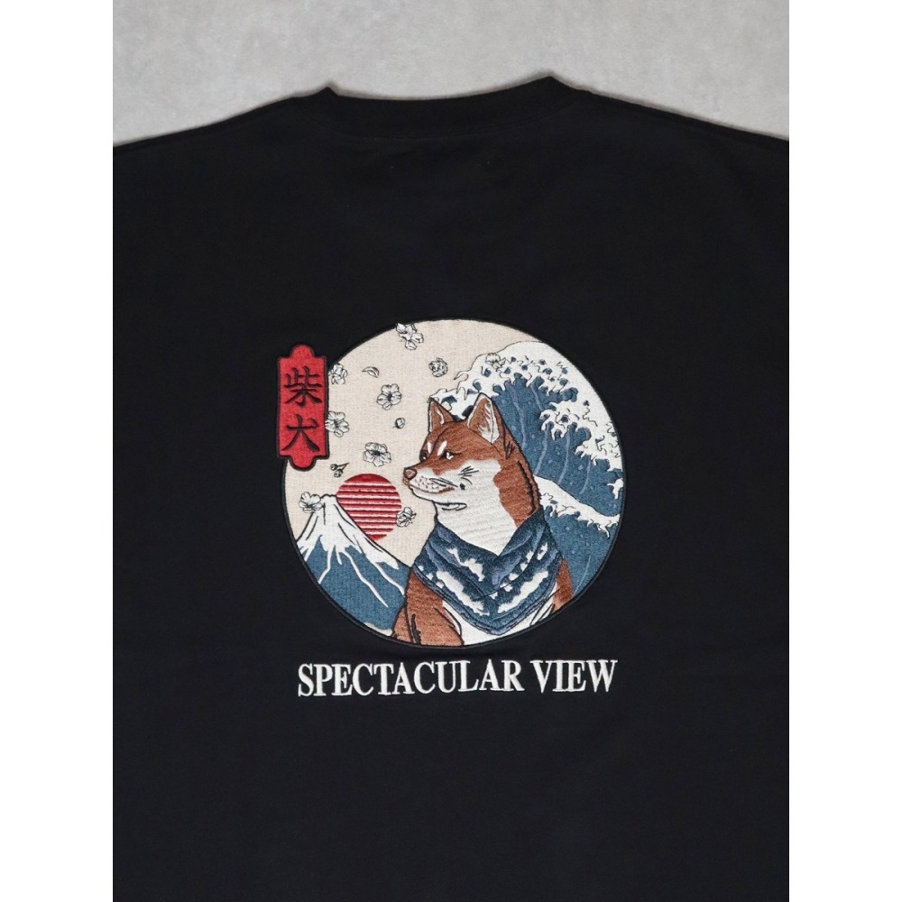 《全新現貨正品》日本POWER TO THE PEOPLE-JAPAN系列-浮世繪柴犬刺繡短袖T恤-男女適用-細節圖11