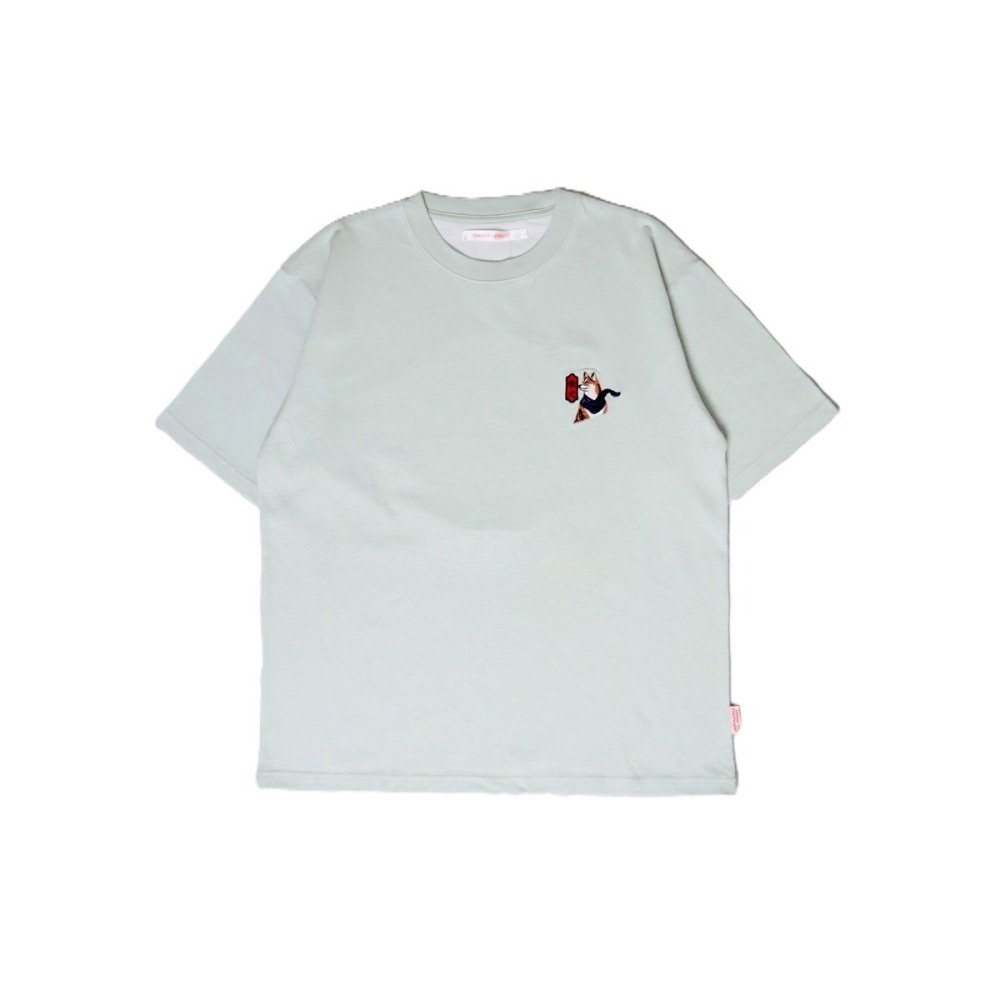《全新現貨正品》日本POWER TO THE PEOPLE-JAPAN系列-浮世繪柴犬刺繡短袖T恤-男女適用-細節圖8