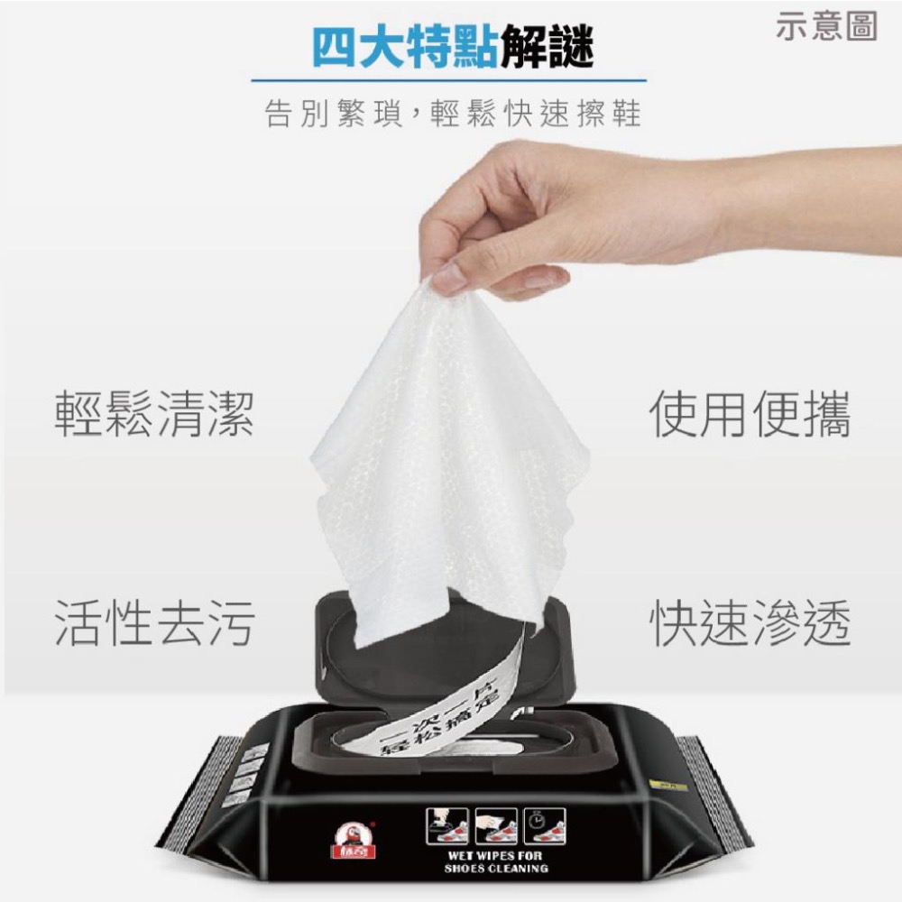 【贈科技海綿】 Quick wipes 擦鞋濕紙巾 鞋類清潔擦拭巾 運動鞋清潔濕巾 小白鞋濕巾球鞋 運動鞋 擦鞋濕巾-細節圖2