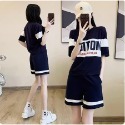 鹽系搭配一整套炸街運動服休閑套裝女夏季寬鬆韓版減齡短褲兩件套-規格圖9