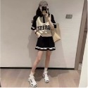 鹽系搭配一整套炸街運動服休閑套裝女夏季寬鬆韓版減齡短褲兩件套-規格圖9