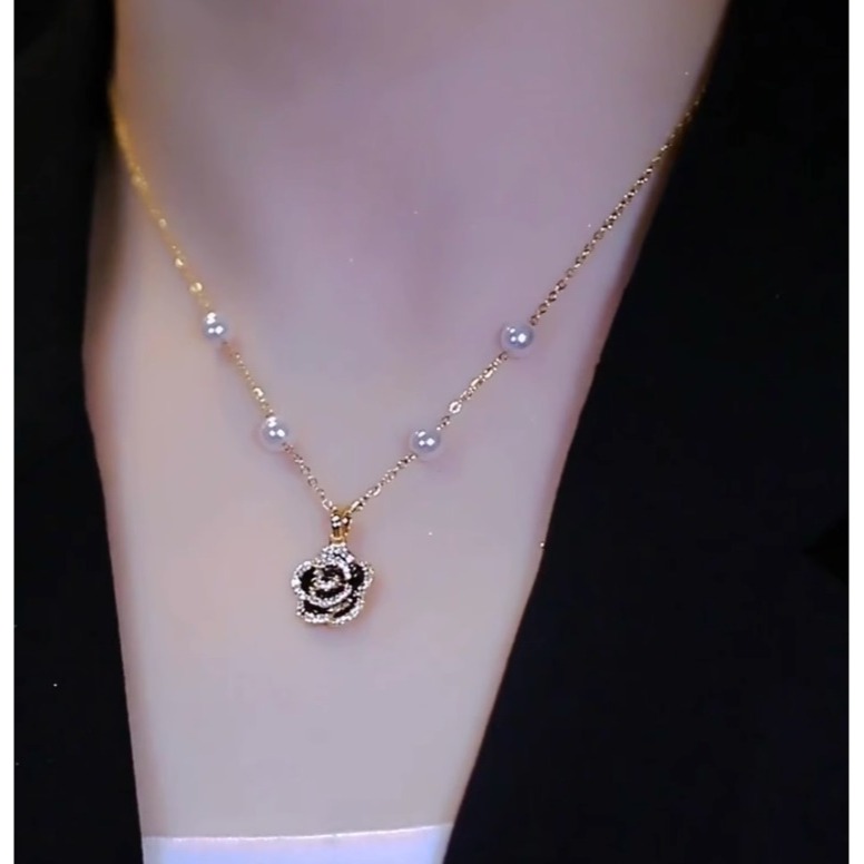 真金電鍍鈦鋼項鏈夏季女字母LOVE鎖骨鏈小蠻腰輕奢小眾不掉色百搭-細節圖10