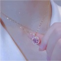 真金電鍍鈦鋼項鏈夏季女字母LOVE鎖骨鏈小蠻腰輕奢小眾不掉色百搭-規格圖11