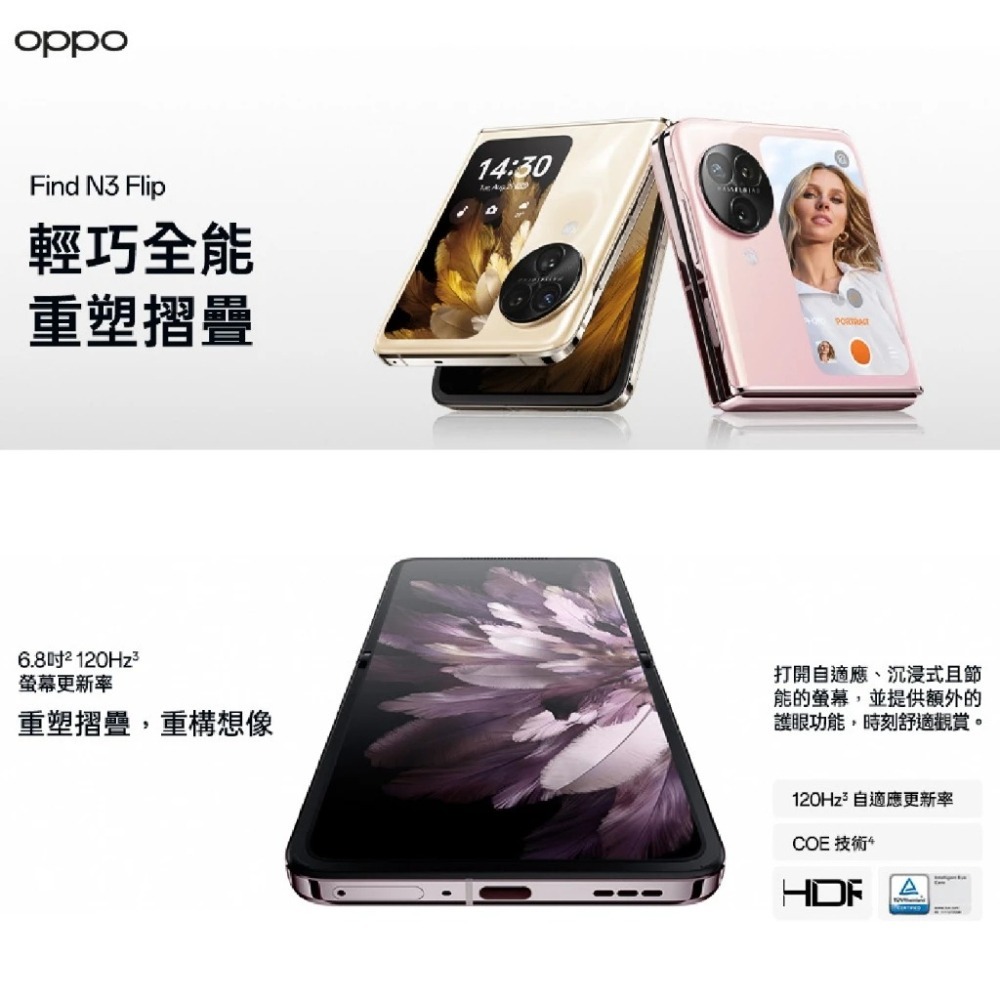 OPPO Find N3 Flip (12G/256G) 全新台灣公司貨-細節圖2