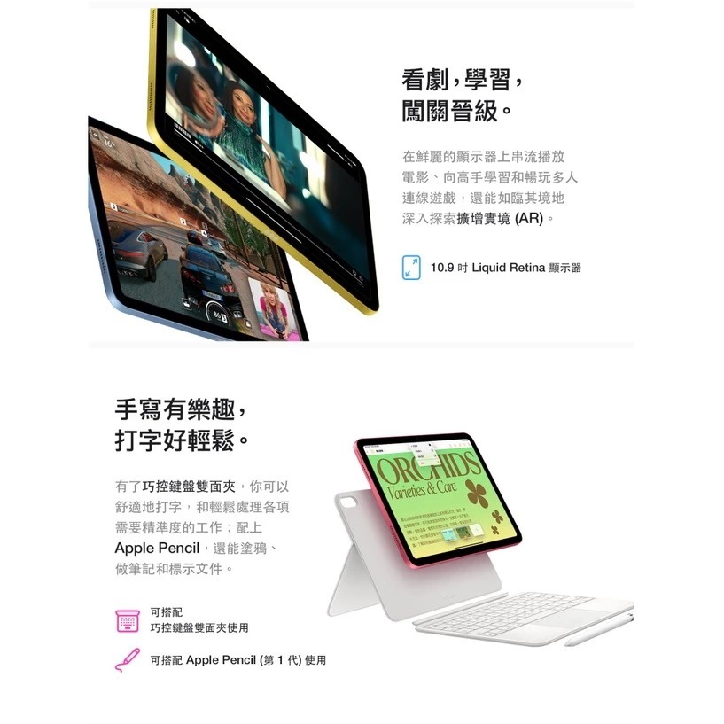 Apple iPad 10.9吋 (第10代) Wifi 64GB 2022 台灣原廠公司貨-細節圖5