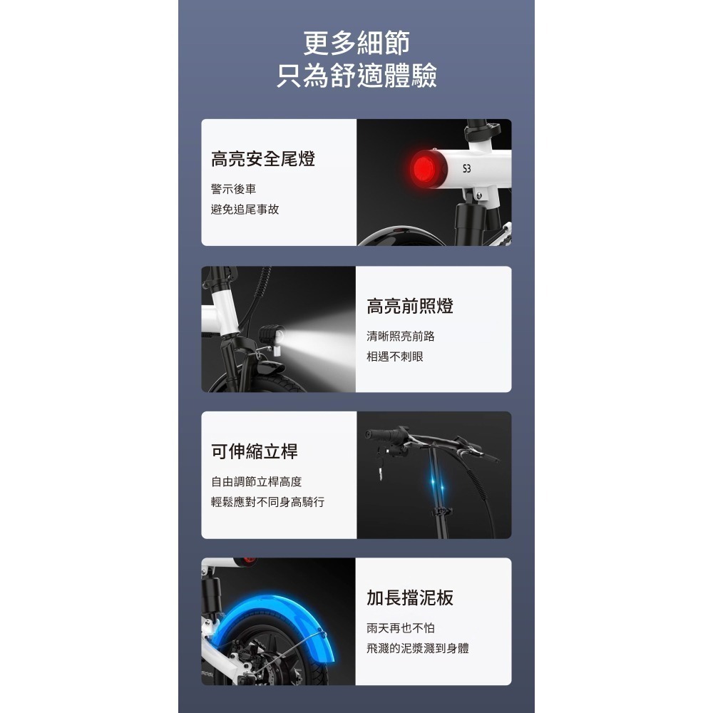 小米 Baicycle S3 Pro電動腳踏車 smart 3.0-細節圖9