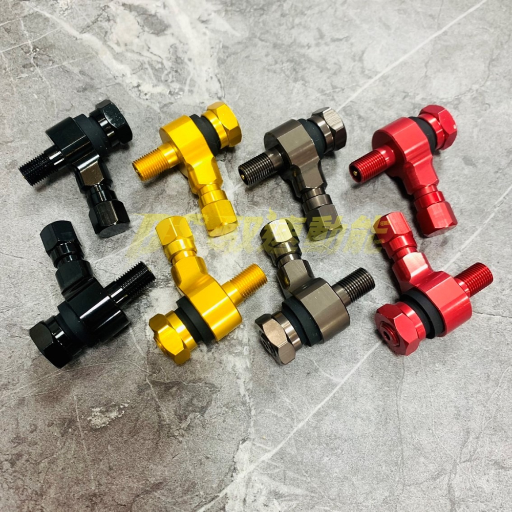 DS馭速動能-SUPERCAM獵豹 全鋁合金 CNC 超質感 Y型雙頭氣嘴 紅色/黑色/黃色/鈦色-細節圖5