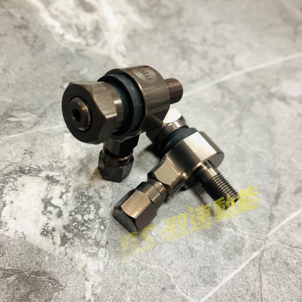 DS馭速動能-SUPERCAM獵豹 全鋁合金 CNC 超質感 Y型雙頭氣嘴 紅色/黑色/黃色/鈦色-細節圖8