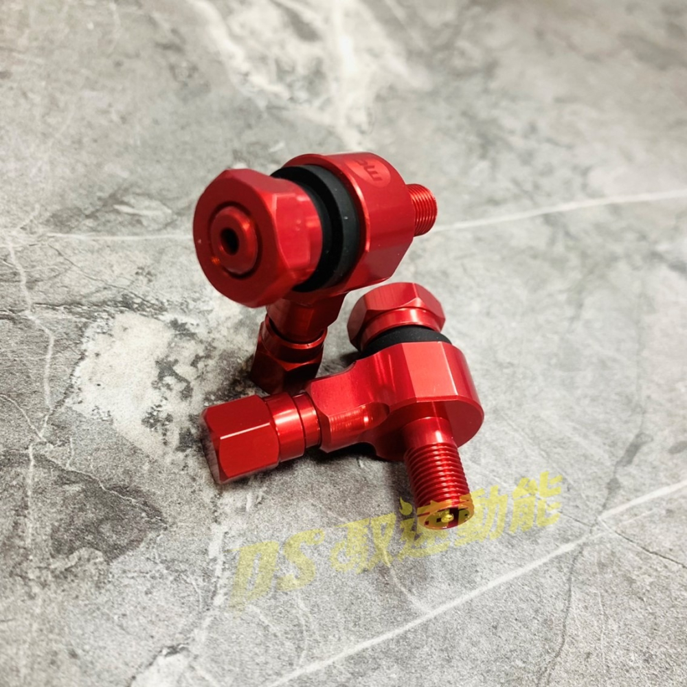 DS馭速動能-SUPERCAM獵豹 全鋁合金 CNC 超質感 Y型雙頭氣嘴 紅色/黑色/黃色/鈦色-細節圖9