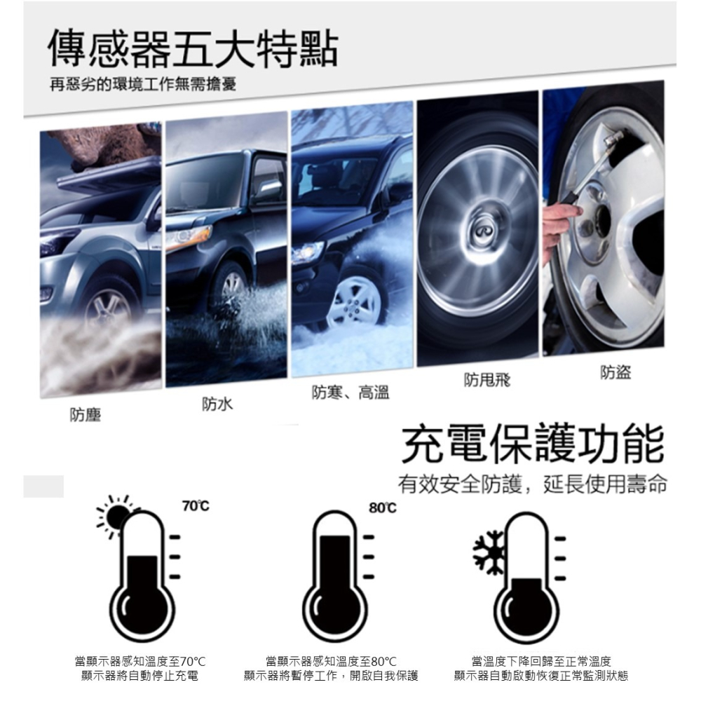 DS馭速動能-凱佑 CAREUD CT350-TH 無線胎壓監測器 二輪用 胎壓 胎溫 胎內 胎外-細節圖9