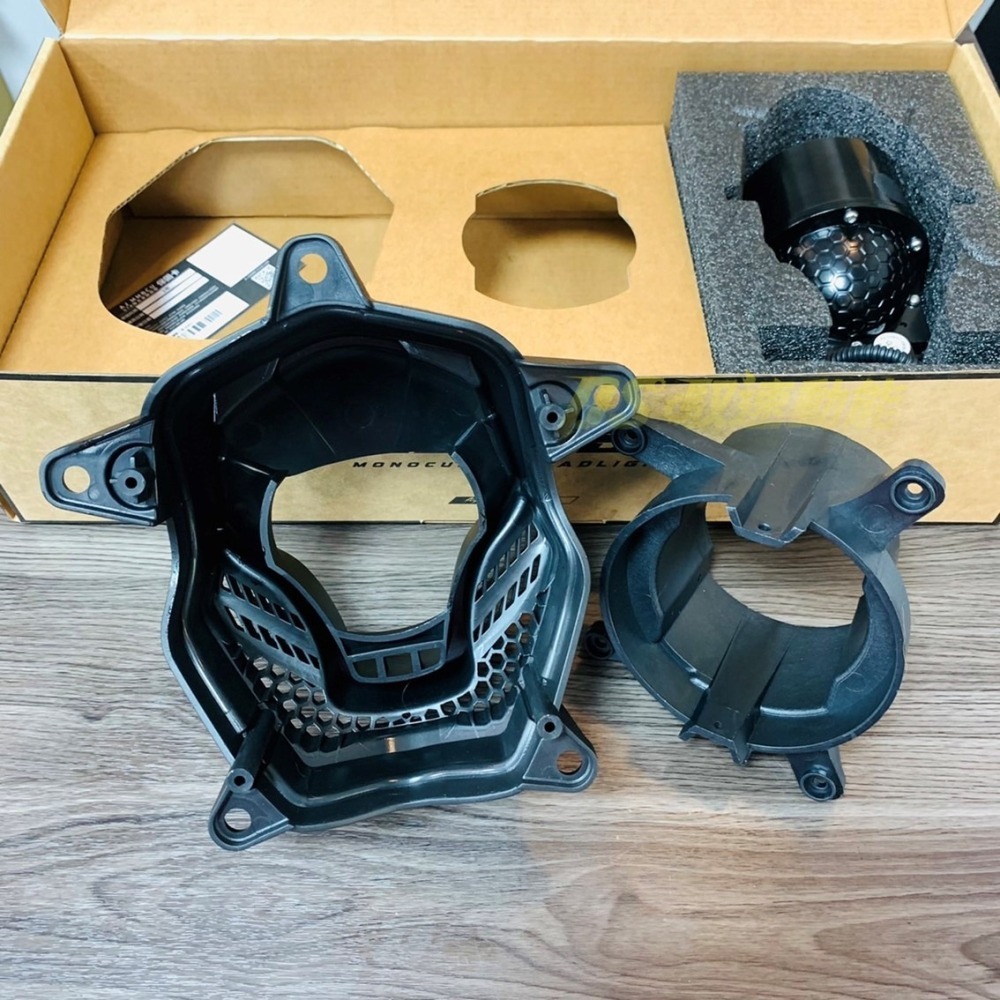 DS馭速動能-AJ車燈國際 AJMB 單眼大燈 首選魚眼 GTR聯名 經典版 黃光/白光 強化線組 MMBCU曼巴專用-細節圖5