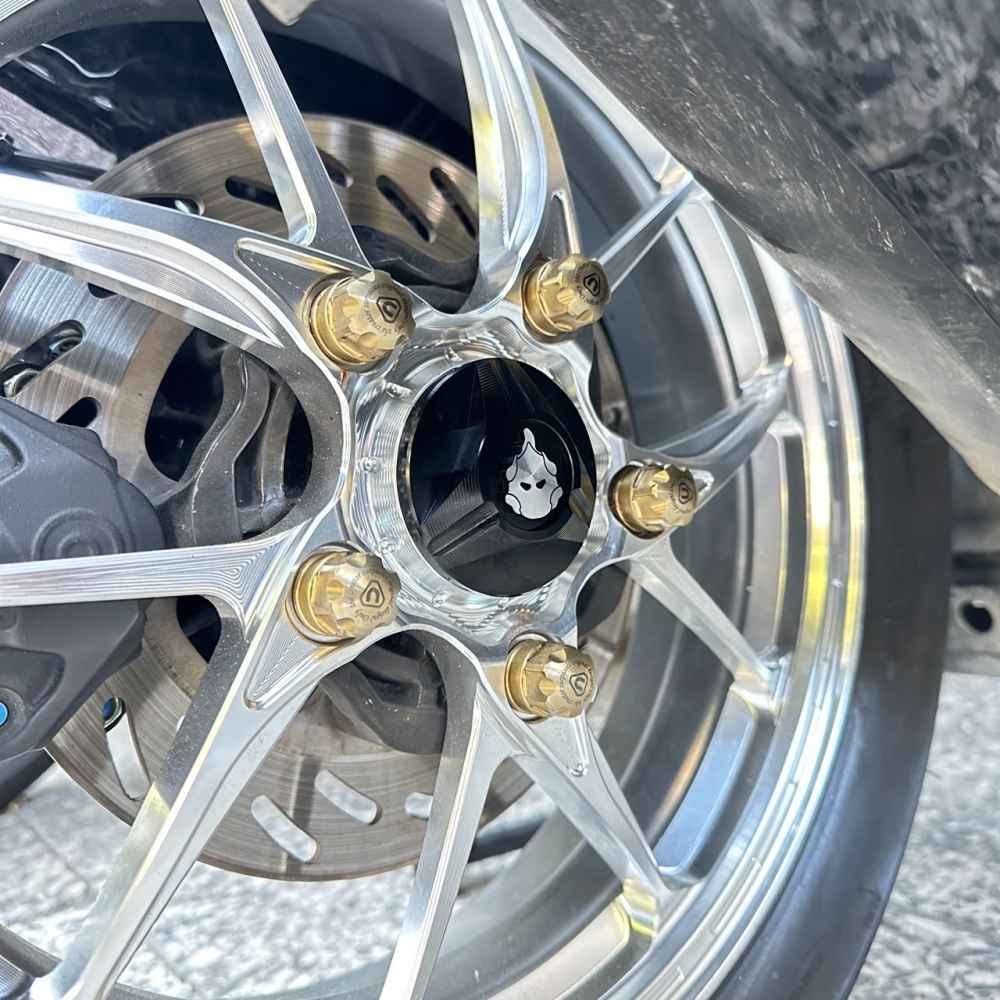 DS馭速動能-火龍果工廠 輪芯蓋 CNC鋁合金 正紅/豔桃/黃金/淺金/軍綠/翠綠/寶藍/砂白/曜黑/雪銀 曼巴/DRG-細節圖2