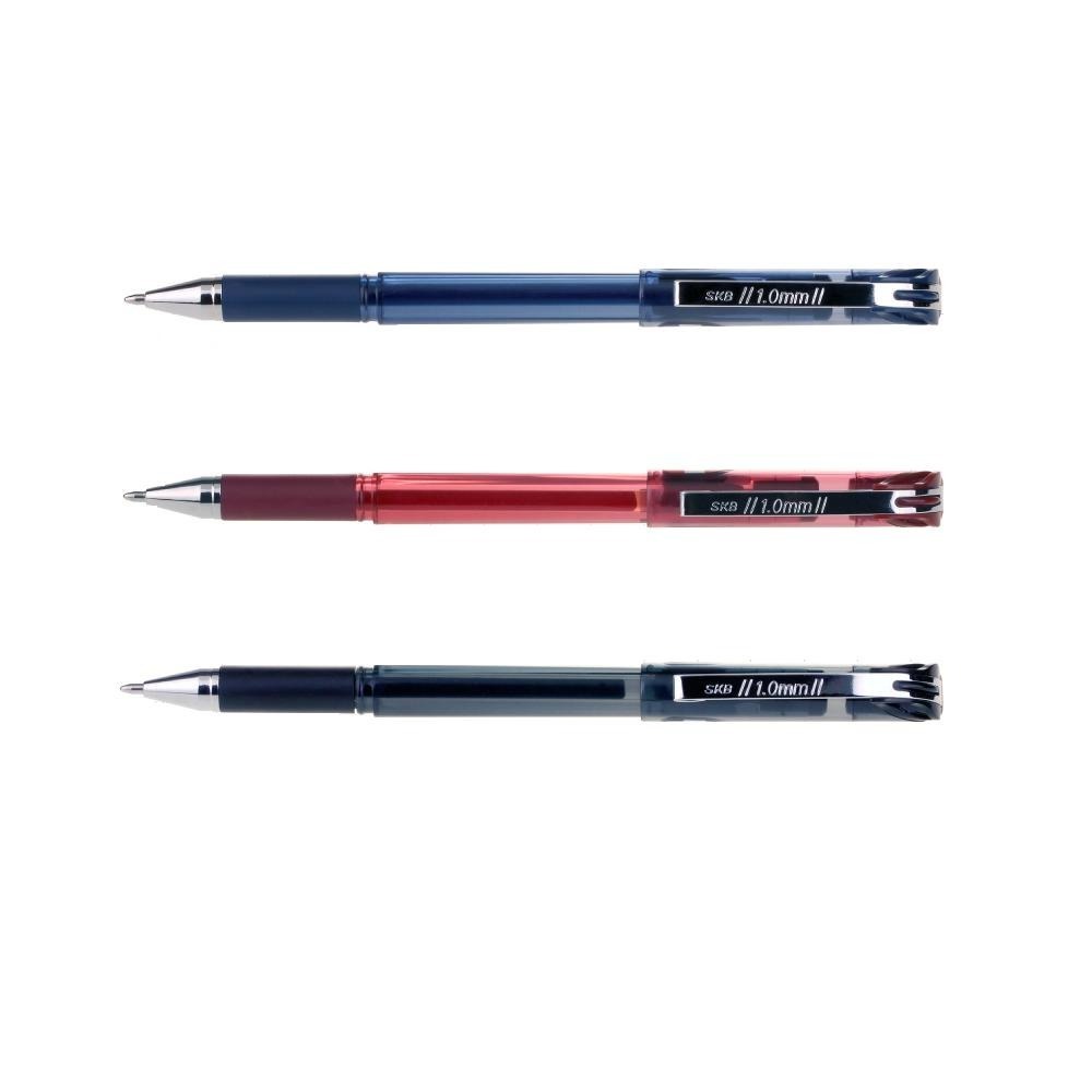 ◆現貨 附發票◆ SKB 中性筆 筆芯 【1mm / 藍、紅、黑 共3色】G-1501 單支販售 銅版購-細節圖2
