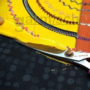 Xsor 典雅繡花剪-5 1/2＂(彎刀口) EL-0140CB★Sew Mate刺繡剪★貼布剪刀★貼布繡剪★台灣製造-細節圖5