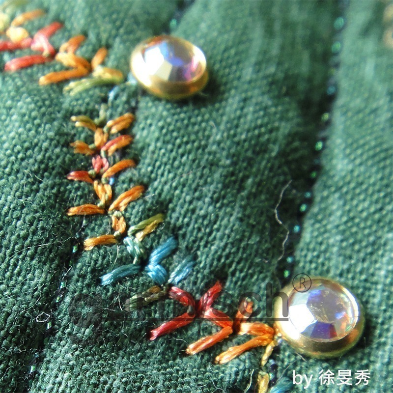 Polyneon No.40;星光繡線-400m(南瓜橘) 9845-1965 ★花盤刺繡、free motion壓線★-細節圖3