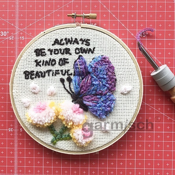 garmisch 毛線刺繡布-純棉輕薄-60x150cm Fabric-16CT★十字繡布★毛線俄羅斯刺繡【NG商品】-細節圖4