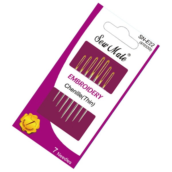 Sew Mate 尖頭大眼刺繡針-4款(7入) SN-E22 ★刺繡★緞帶繡★Chenille★Embroidery-細節圖2