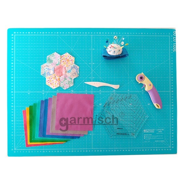 雙色專業切割墊-45*60cm*3mm(粉紅色+土耳其藍) CM4560-2H 五層結構★Self-Healing-細節圖3