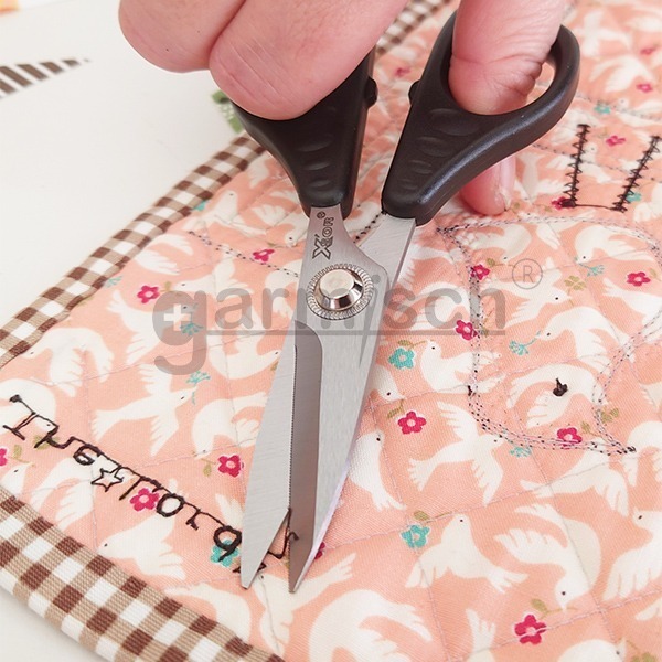 Xsor 小型防布逃布剪5 1/2＂ | DW-5001FT | 適合袋物及厚布剪牙口使用 | 剪裁布料、紙張及薄膠板-細節圖4