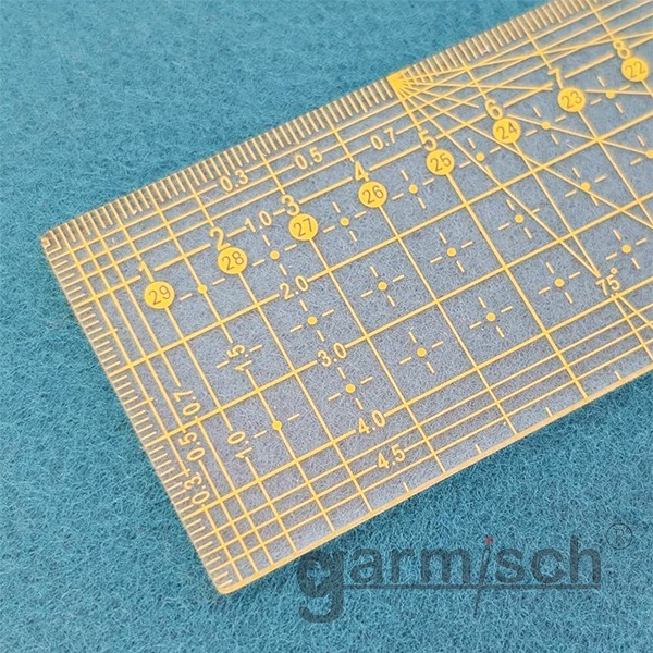 Sew Mate 拼布製圖切割尺-5x30cm(黃色) M0530-YW ★定規尺★Patchwork Ruler-細節圖4