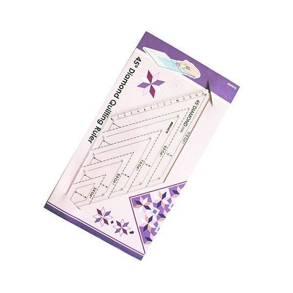 Sew Mate 45度拼布鑽石尺(2-10cm) MD4510 ★造型尺★製圖切割尺★檸檬星★八角星-細節圖2