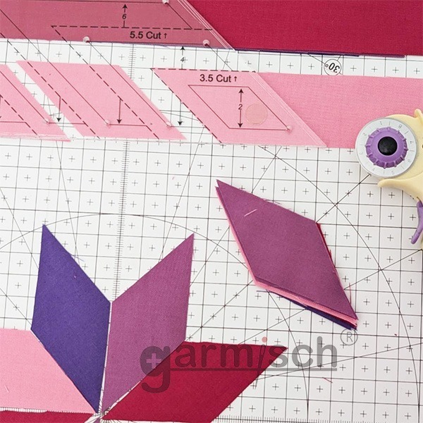 Sew Mate 45度拼布鑽石尺(2-10cm) MD4510 ★造型尺★製圖切割尺★檸檬星★八角星-細節圖5