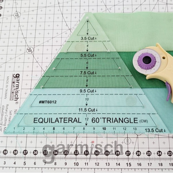 Sew Mate 60度三角拼布尺(2-12cm) MT6012 ★造型尺★製圖切割尺★六角星★Quilting-細節圖2
