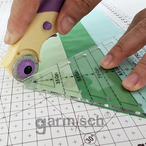 Sew Mate 60度三角拼布尺(2-12cm) MT6012 ★造型尺★製圖切割尺★六角星★Quilting-細節圖4