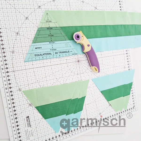 Sew Mate 60度三角拼布尺(2-12cm) MT6012 ★造型尺★製圖切割尺★六角星★Quilting-細節圖8