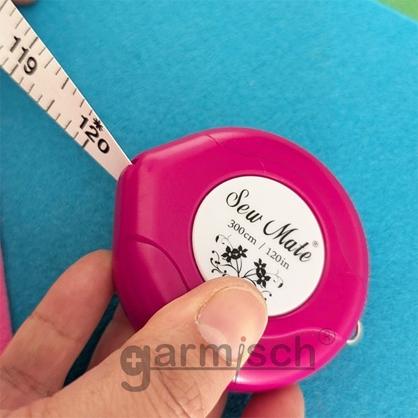Sew Mate 水滴型自動捲尺-300cm★|玻璃纖維捲尺 Glass-Fiber★Measuring Tape-細節圖2