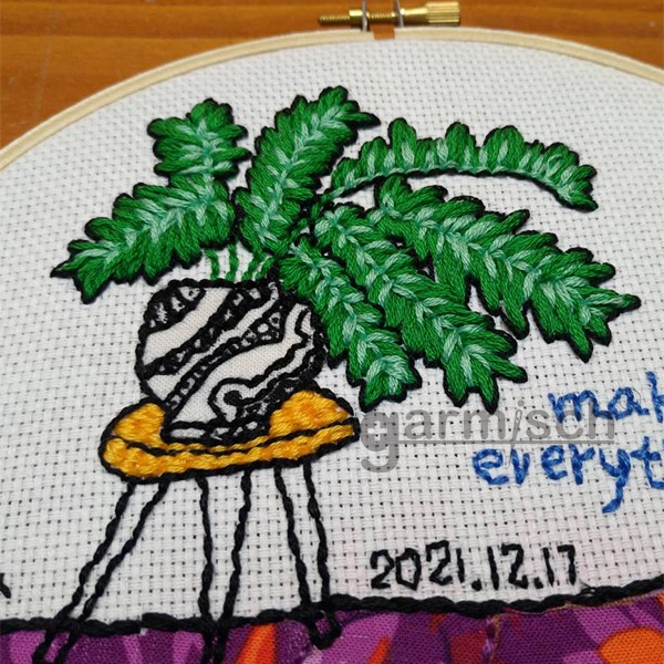 garmisch 毛線刺繡布-純棉輕薄-60x150cm Fabric-16CT★毛線俄羅斯刺繡【NG商品+買5送1】-細節圖5