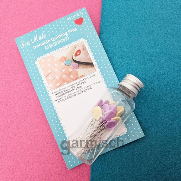 Sew Mate 蛋糕待針-0.6x50mm(30入裝)NS118(E) ★拼布★耐熱★可熨燙★Quilting Pin-細節圖4