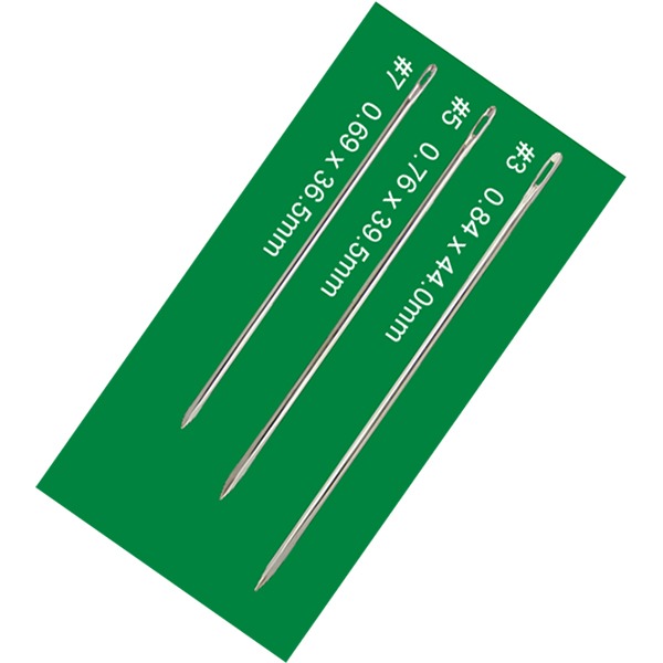 三角皮革用針-3款(3入) SN-C51 專為皮革、麂皮、人造皮（PVC）及厚實材料設計的專業縫紉用針-細節圖2