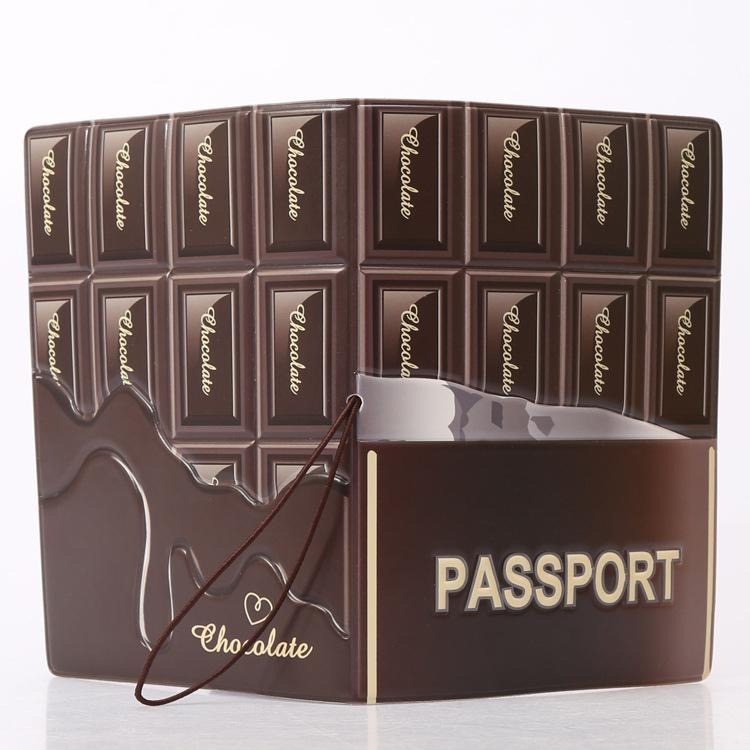 『現貨』巧克力創意護照套 護照夾 多功能保護套 出國必備-細節圖2