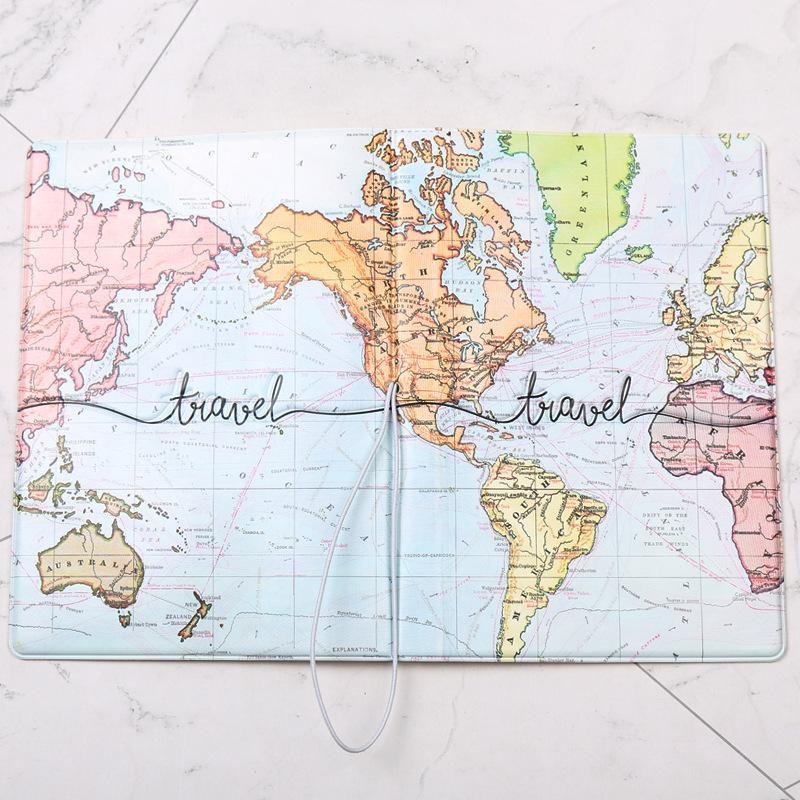 『現貨』世界地圖護照套 護照夾 機票夾 多功能證件夾 出國必備-細節圖3