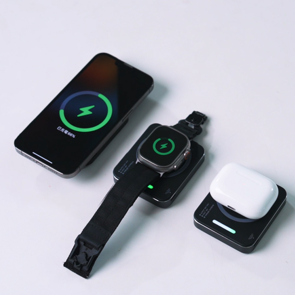 【NICONICO】小魔方三合一磁吸行動電源 5000mAh (六色可選) POT-569-細節圖3