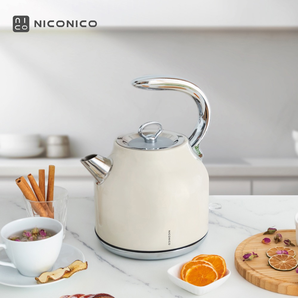 【NICONICO】1.7L復古美型不鏽鋼快煮壺(NI-L2304)-細節圖2