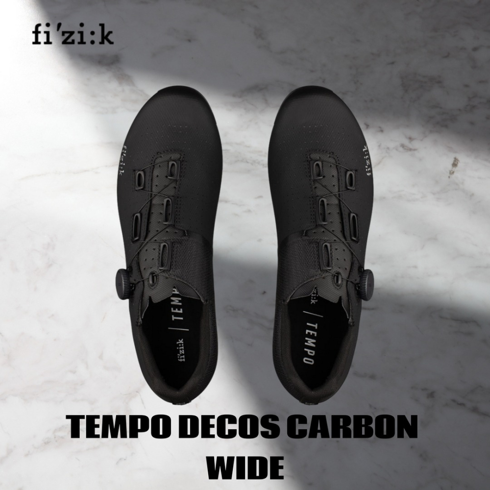 ~騎車趣~FIZIK TEMPO DECOS CARBON WIDE黑色寬楦 自行車卡鞋 公路車卡鞋 碳底-細節圖2