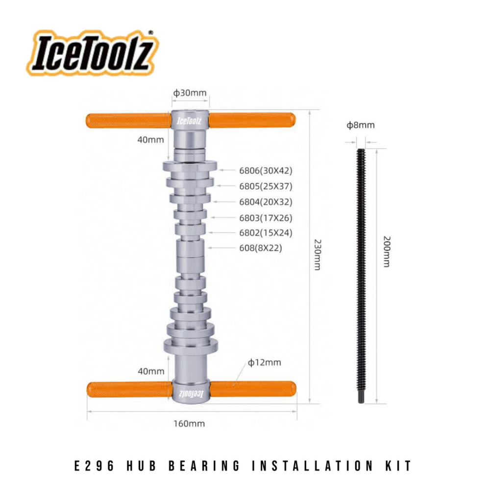 ~騎車趣~ICETOOLZ 花鼓培林安裝工具-細節圖2