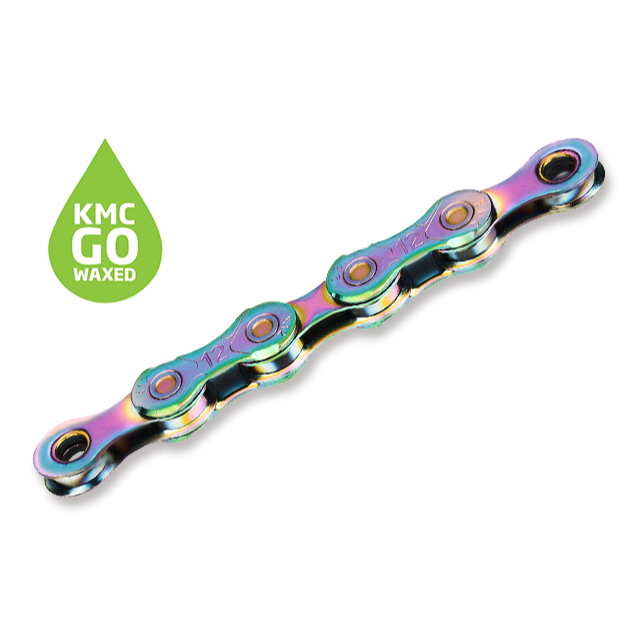 ~騎車趣~KMC X12 極光藍 蠟鏈條KMC GO WAX 12速鏈條-細節圖2