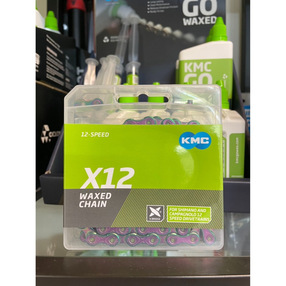 ~騎車趣~KMC X12 極光 蠟鏈條KMC GO WAX 12速鏈條-細節圖2