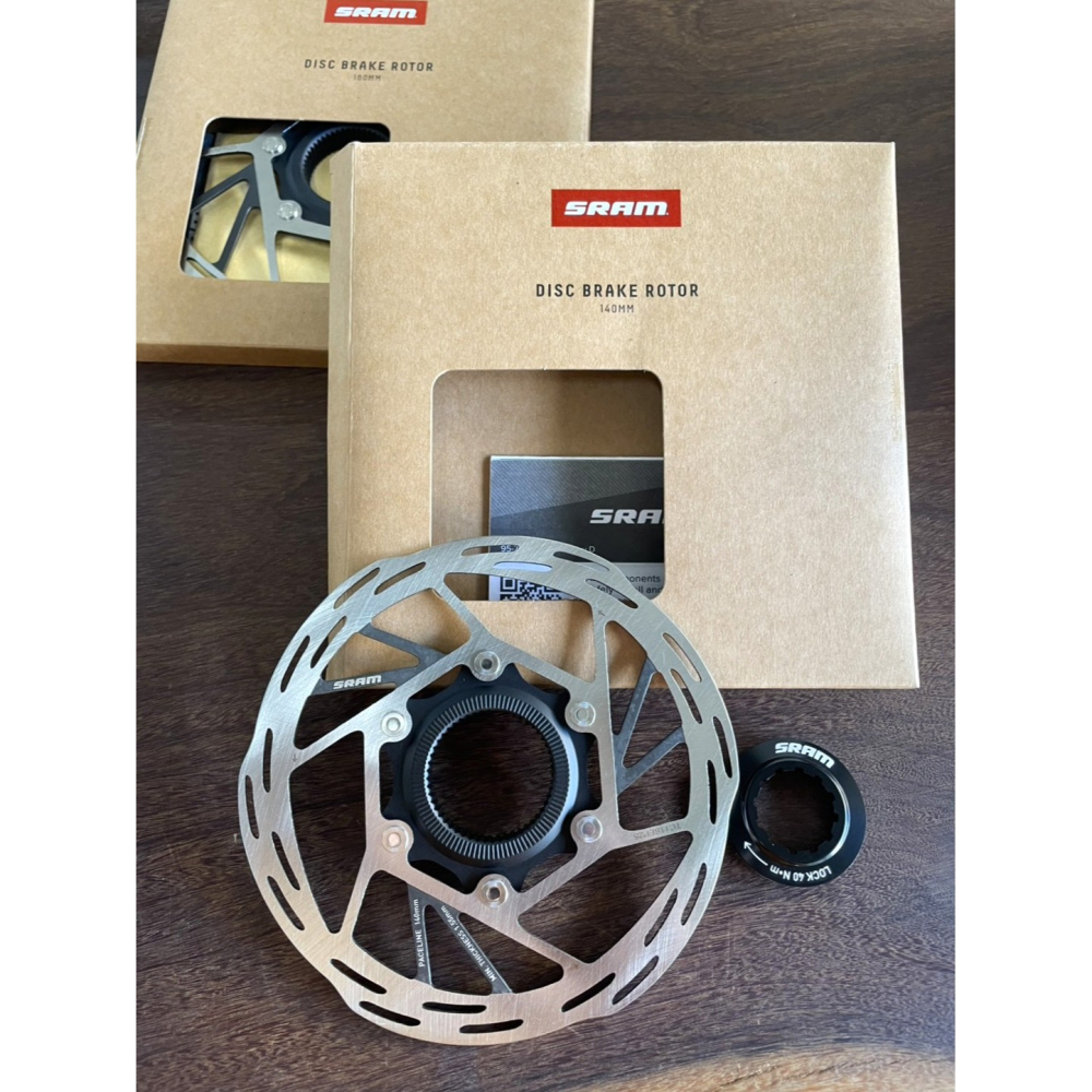 ~騎車趣~ NEW SRAM Paceline碟盤 中心鎖入式 140mm / 160mm 附鎖蓋-細節圖5
