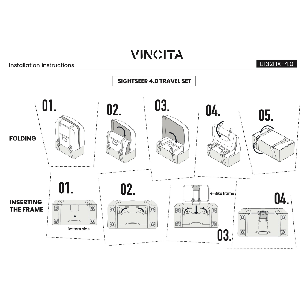 ~騎車趣~VINCITA Sightseer 4.0 Travel Set 旅行袋 附輪攜車袋 Brompton 攜車袋-細節圖9